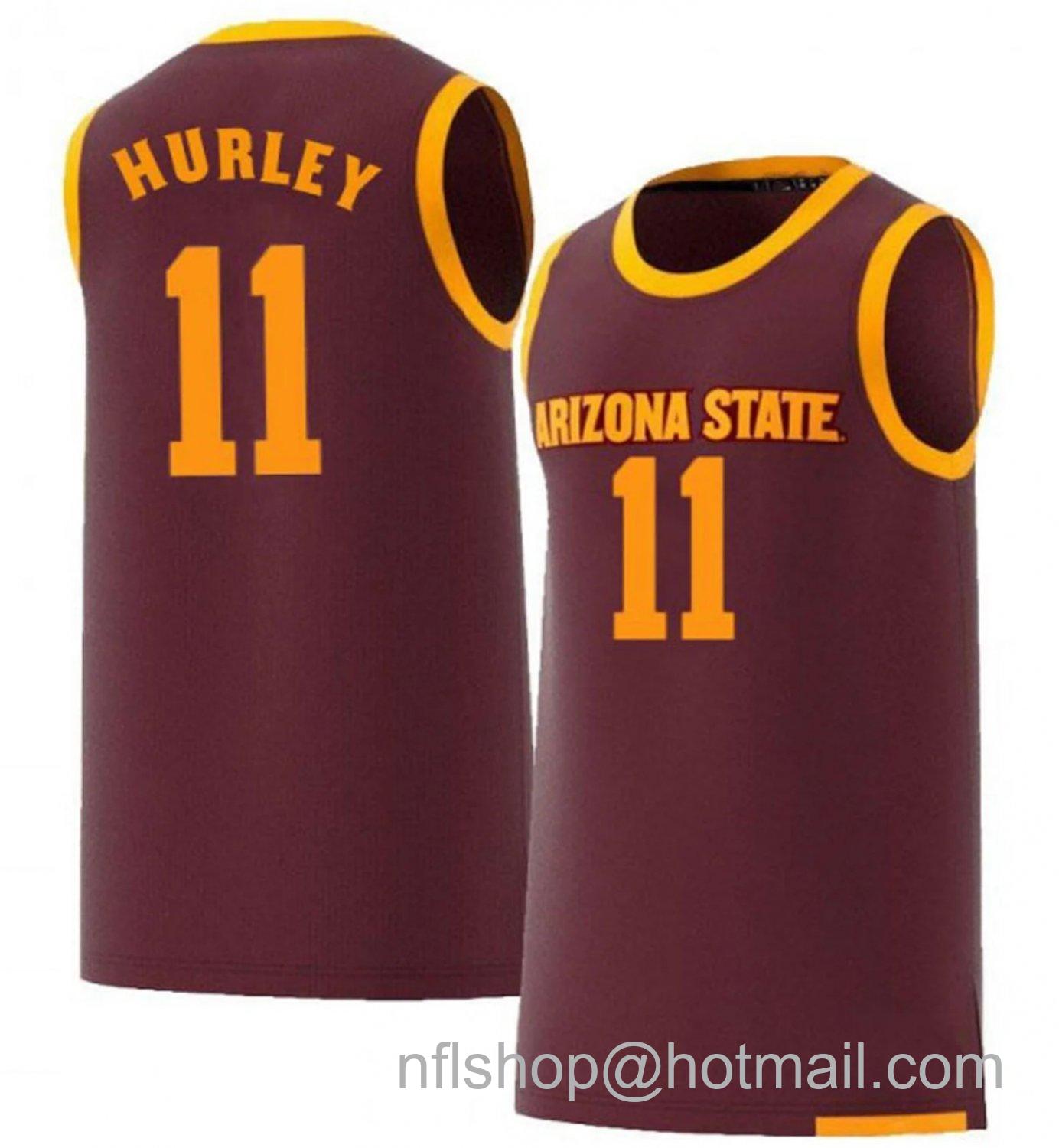 Men's Arizona State Sun Devils Bobby Hurley College Basketball Red #11 Stitched Jersey