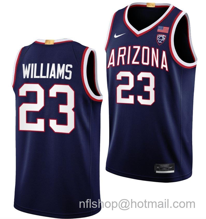 Men's Arizona Wildcats Derrick Williams College Basketball Limited Green #23 Stitched Jersey