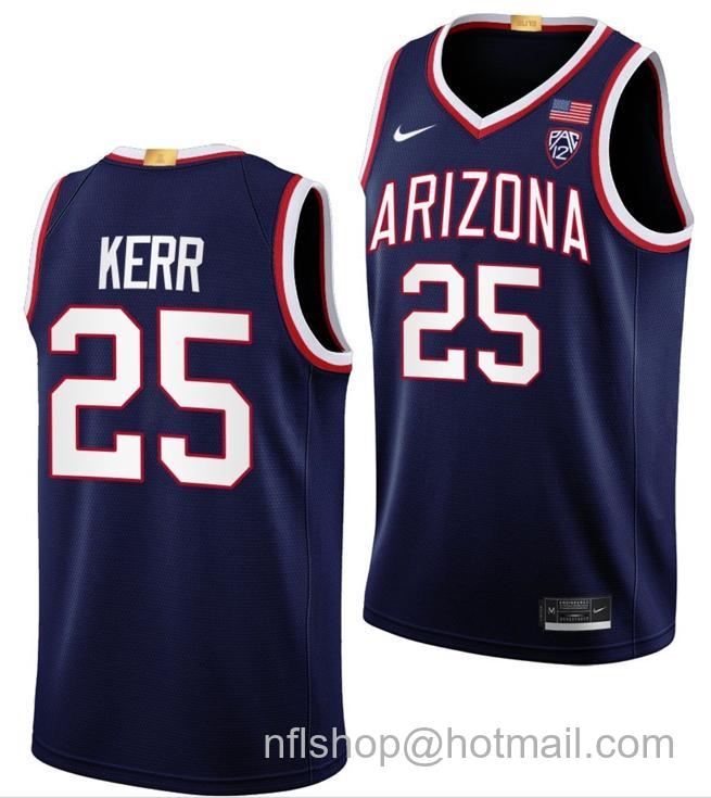 Men's Arizona Wildcats Steve Kerr College Basketball Limited Green #25 Stitched Jersey