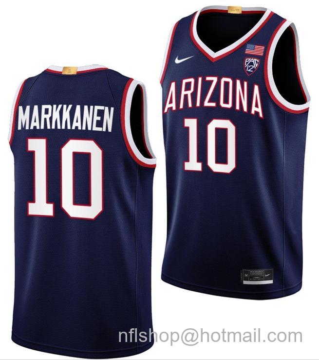 Men's Arizona Wildcats Lauri Markkanen College Basketball Limited Green #10 Stitched Jersey