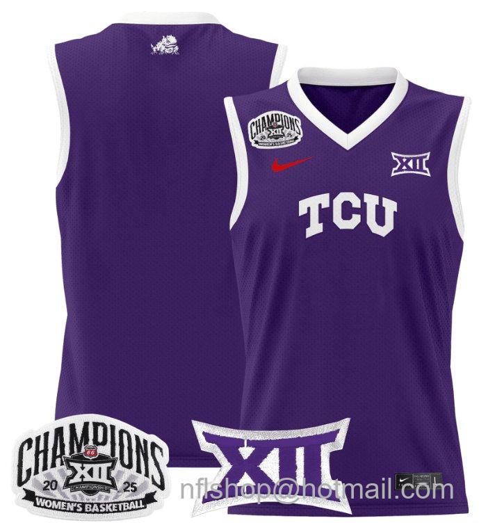 Women's Team Jersey TCU Horned Frogs 2025 Champions Lightweight Purple