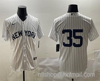 Men's New York Yankees #35 Cody Bellinger White Cool Base Stitched Baseball Jersey