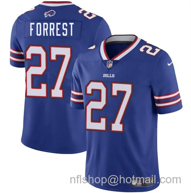 Men's Buffalo Bills #27 Darrick Forrest Blue 2025 Vapor Untouchable Limited Stitched Football Jersey