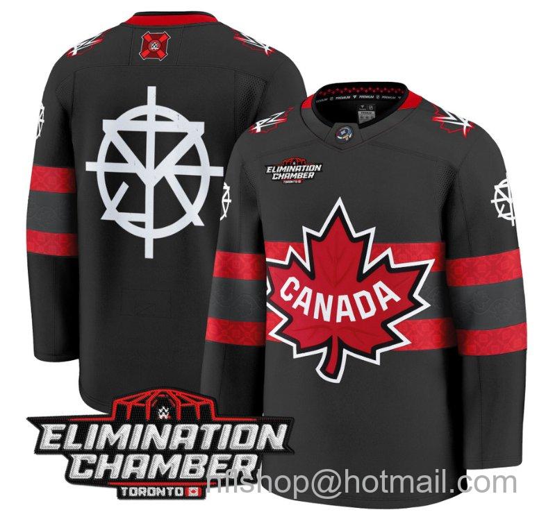 Men's Seth Rollins Jersey Elimination Chamber Toronto 2025 Premium Stitched Black