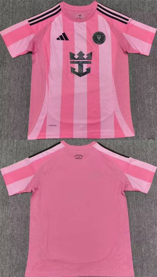 Men's Inter Miami CF Blank 2025 Pink Home Soccer Jersey