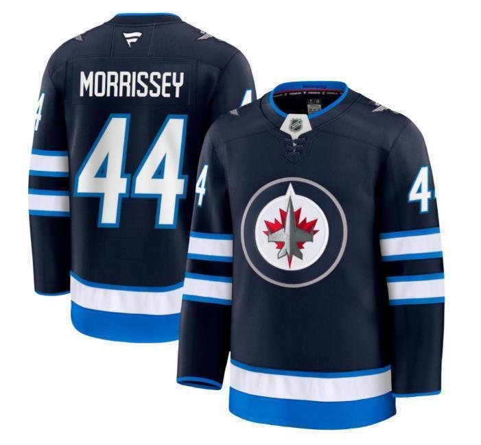 Men's Winnipeg Jets #44 Josh Morrissey Jersey - Navy All Stitched