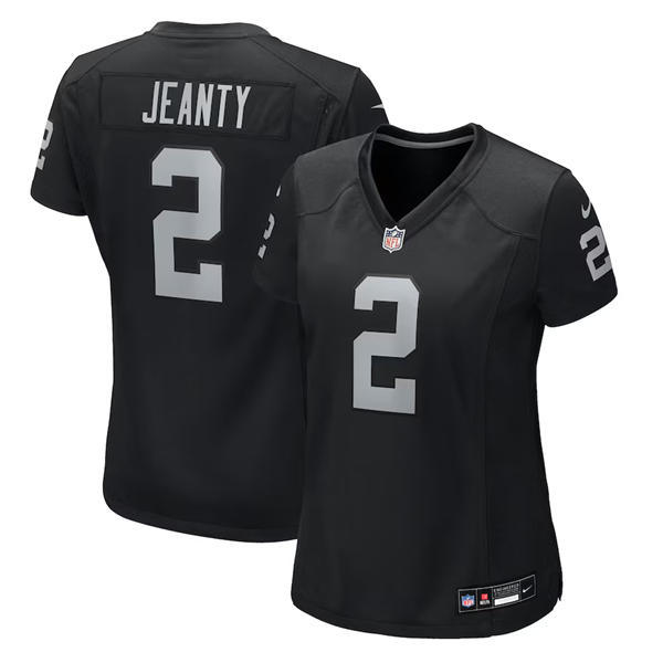Women's Las Vegas Raiders #2 Ashton Jeanty Nike Black Vapor Untouchable Limited Stitched Football Jersey