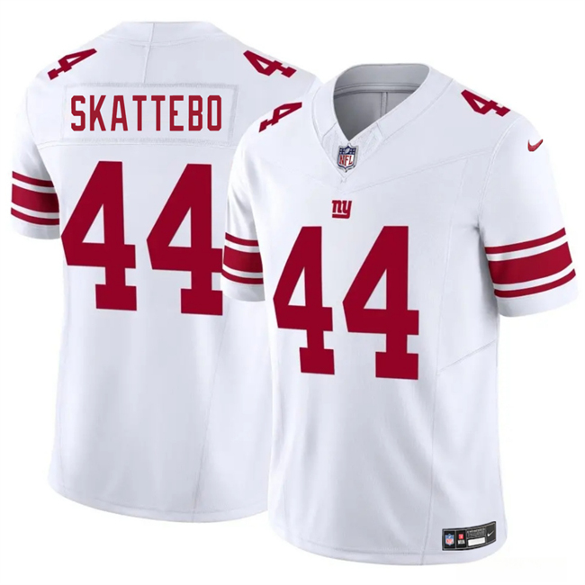 Youth New York Giants #44 Cam Skattebo White 2025 Draft F.U.S.E. Vapor Limited Stitched Jersey