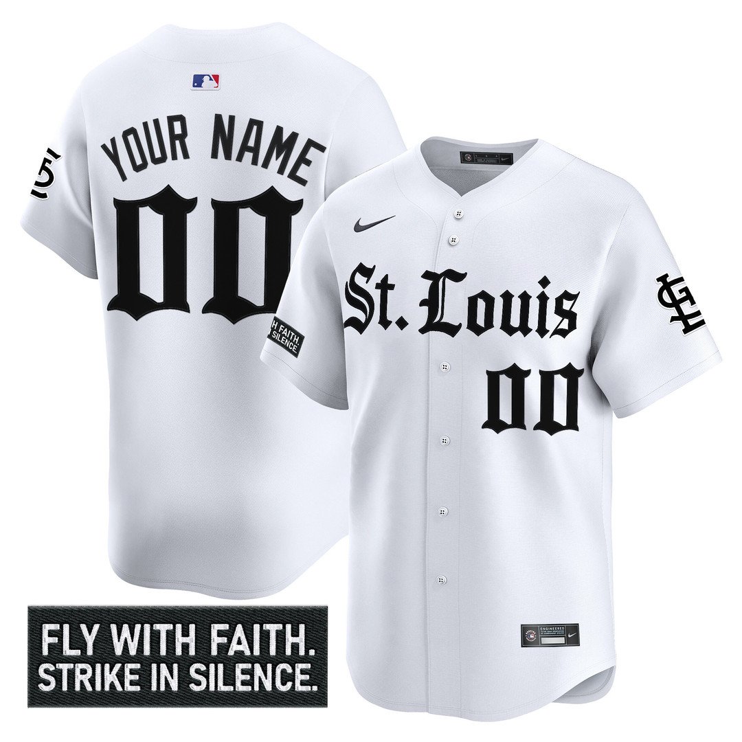 St. Louis Cardinals 'Gothic Legacy Edition' Vapor Premier Limited Custom Jersey White - All Stitched