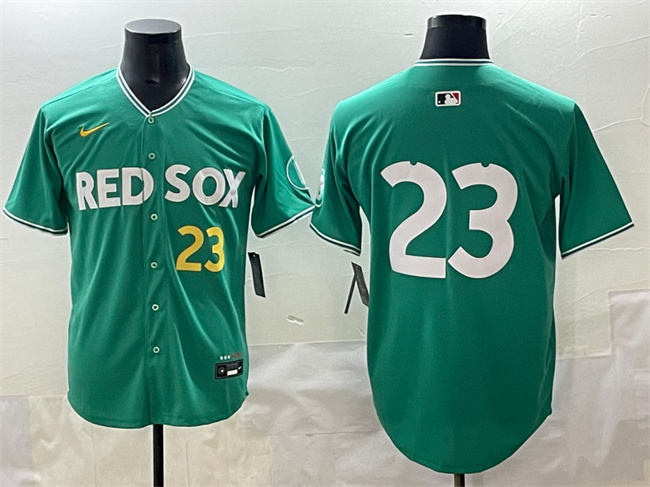 Men's Boston Red Sox #23 Romy Gonzalez Green 2025 City Connect Limited Stitched Baseball Jersey