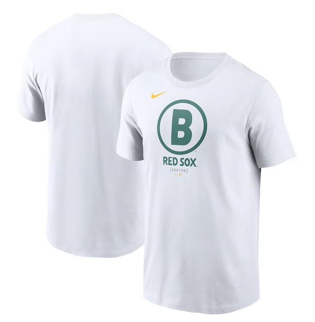 Men's Boston Red Sox White 2025 City Connect Large Logo T-Shirt