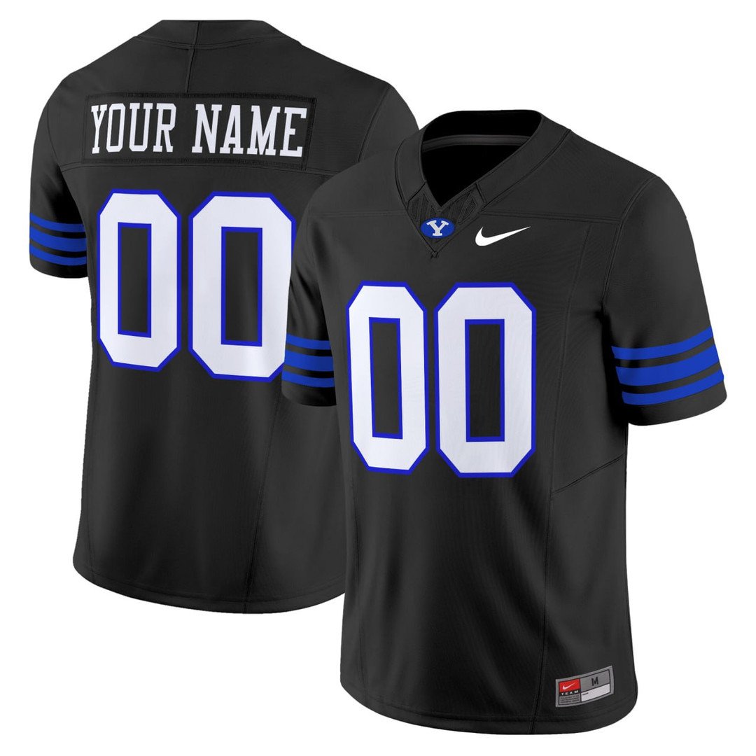 BYU Cougars Football Blackout Custom Vapor F.U.S.E. Limited Stitched Jersey