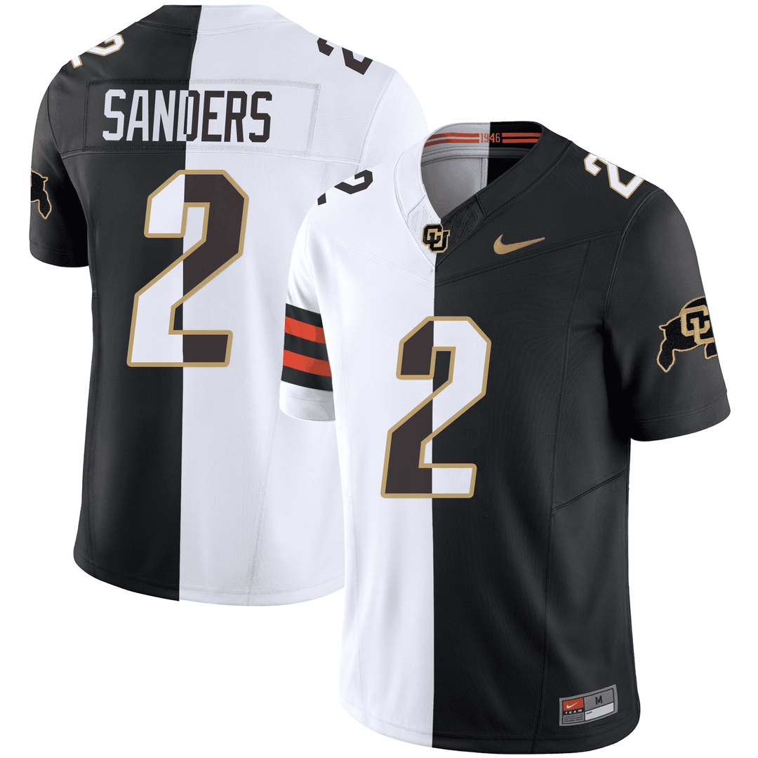 Men's Shedeur Sanders Colorado Buffaloes Split Vapor Limited Jersey - All Stitched