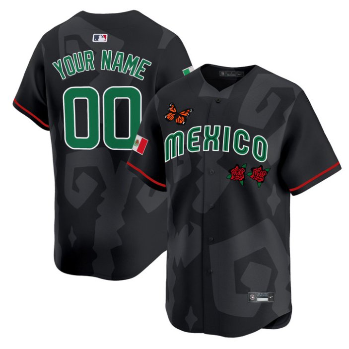 Custom 2025 Mexican Heritage x Sentrock Vapor Premier Limited Stitched Jersey Black