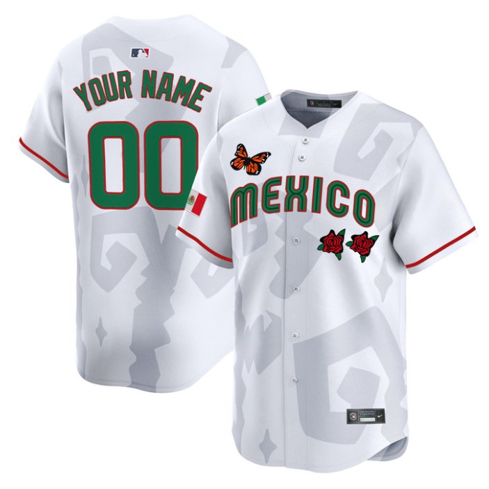 Custom 2025 Mexican Heritage x Sentrock Vapor Premier Limited Stitched Jersey White