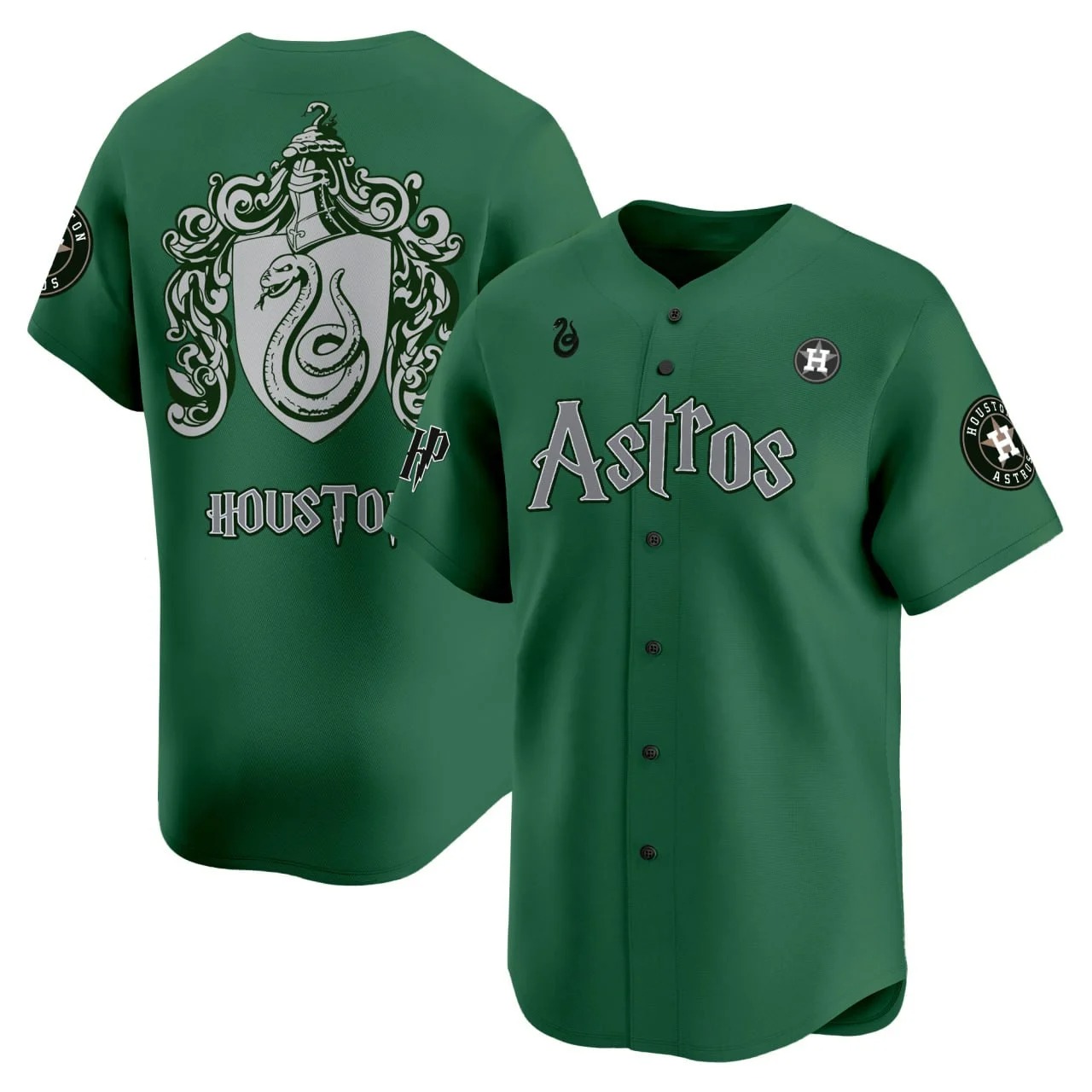 Houston Astros H'arry P'otter Green Limited Stitched Baseball Jersey