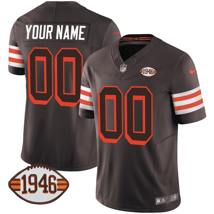 Cleveland Browns 1946 Brown Custom Football Jersey - All Stitched