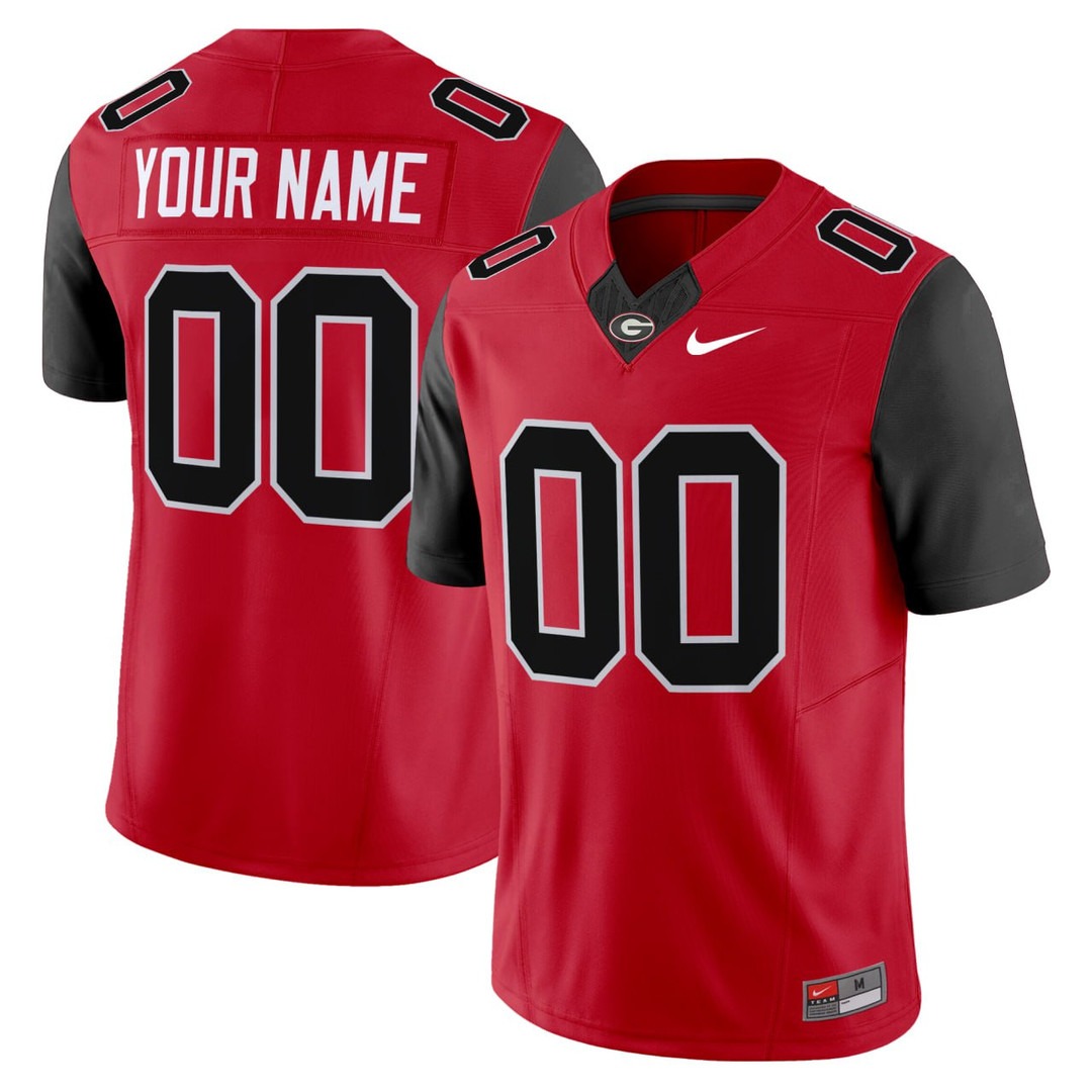 Georgia Bulldogs Red Custom Jersey - All Stitched