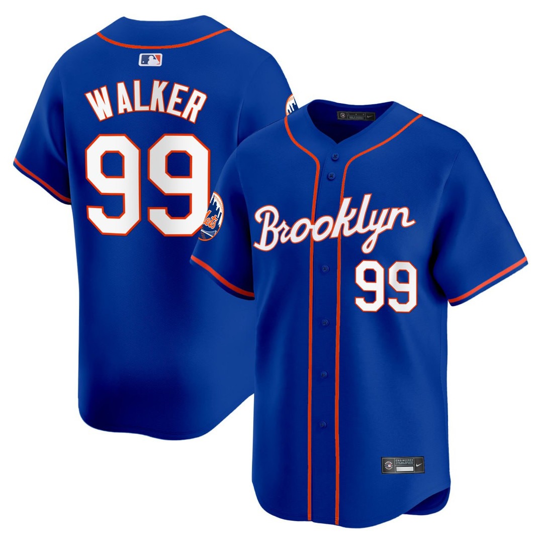 Men's Taijuan Walker #99 New York Mets Royal Blue Jersey - All Stitched