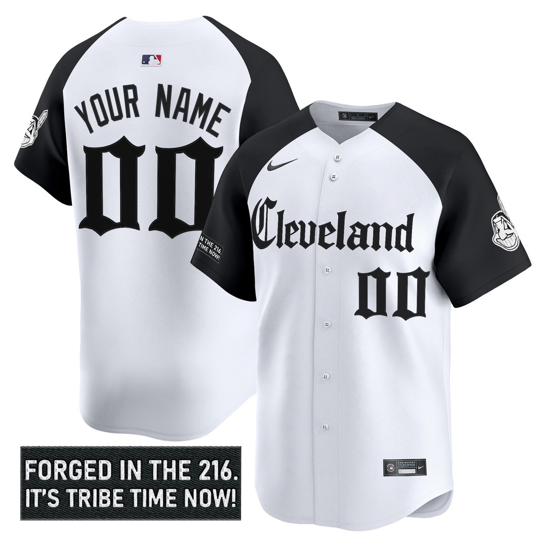 Cleveland Indians 'Gothic Iron Edition' Vapor Premier Limited Custom Jersey Alternate - All Stitched