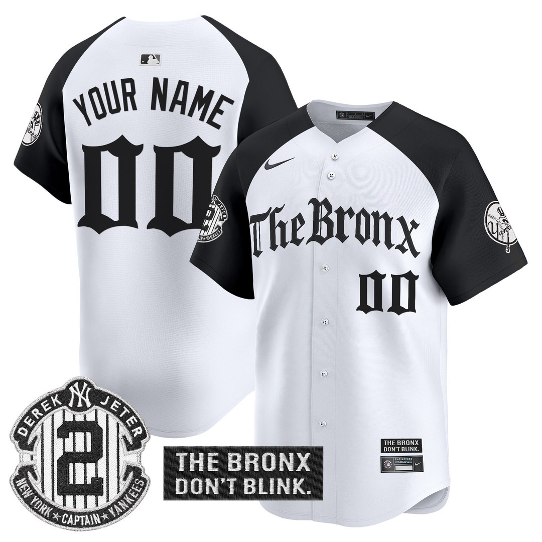 Yankees 'The Bronx - Gothic Ink Drop Edition' Vapor Premier Limited Custom Jersey Alternate - All Stitched