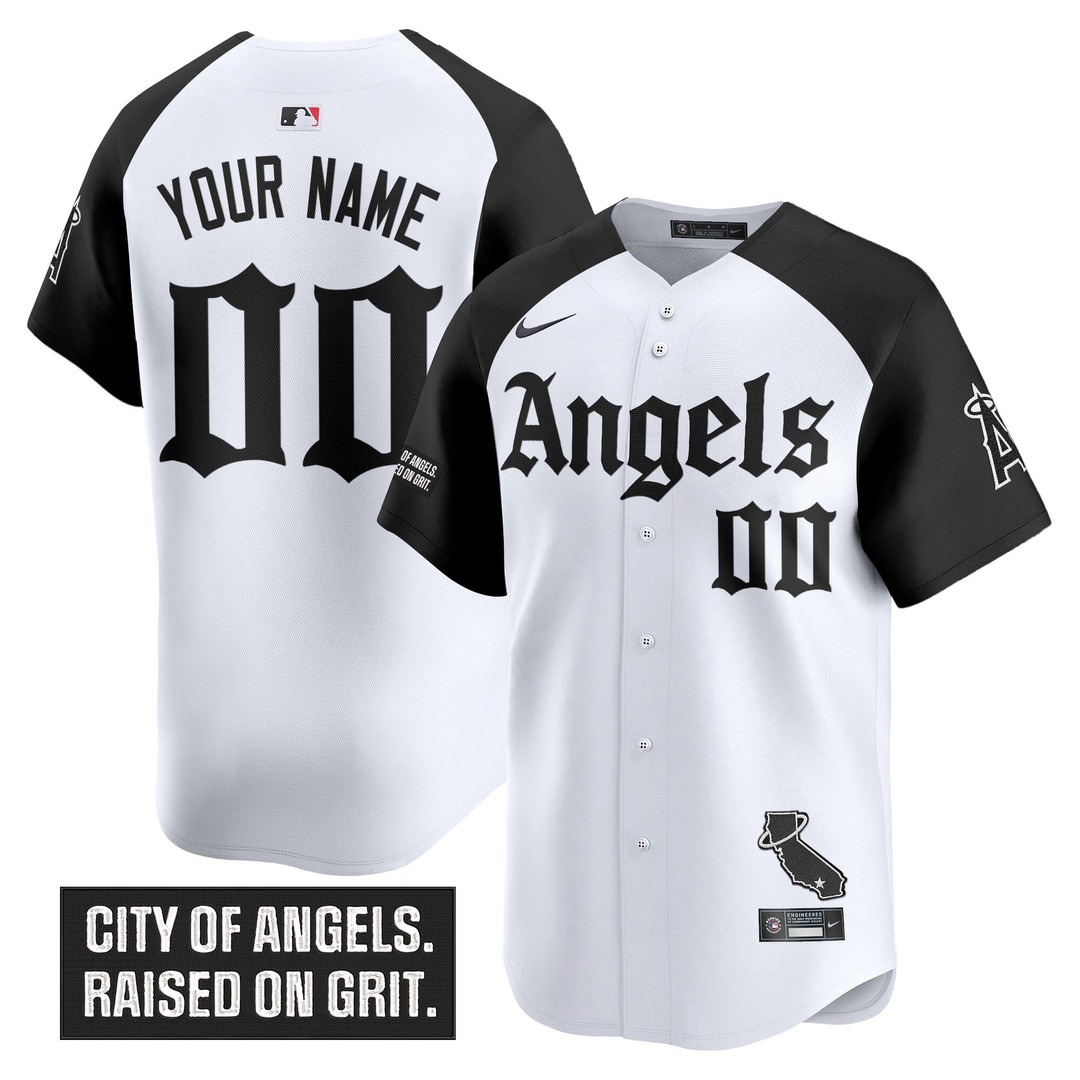 Los Angeles Angels 'Gothic Halo Edition' Vapor Premier Limited Custom Jersey Alternate - All Stitched