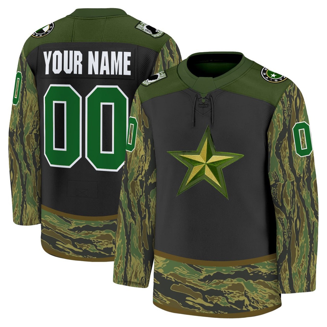 Texas Stars 2025 Military Appreciation Custom Jerseys - All Stitched