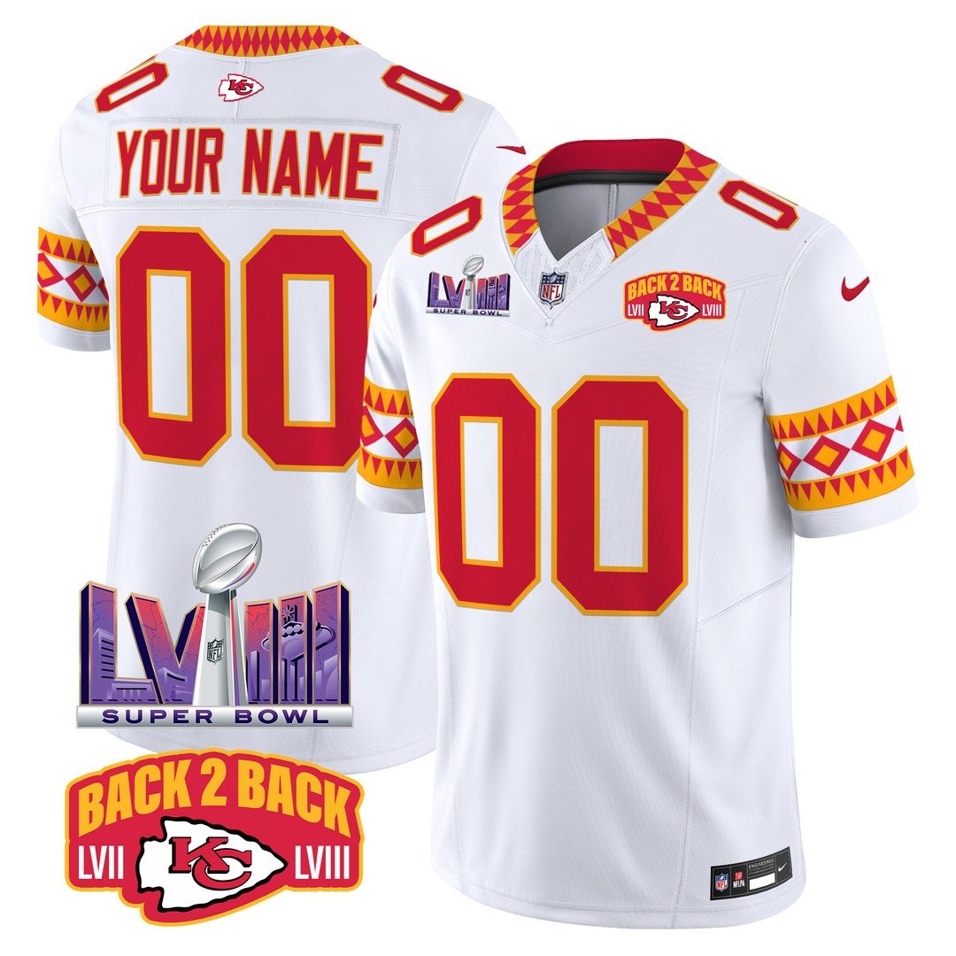 Chiefs Special F.U.S.E. Vapor Limited Custom Jersey White - All Stitched