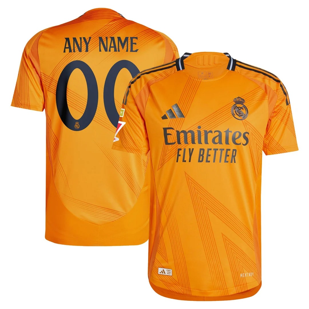 Real Madrid Orange 24-25 Custom Jersey - Printed