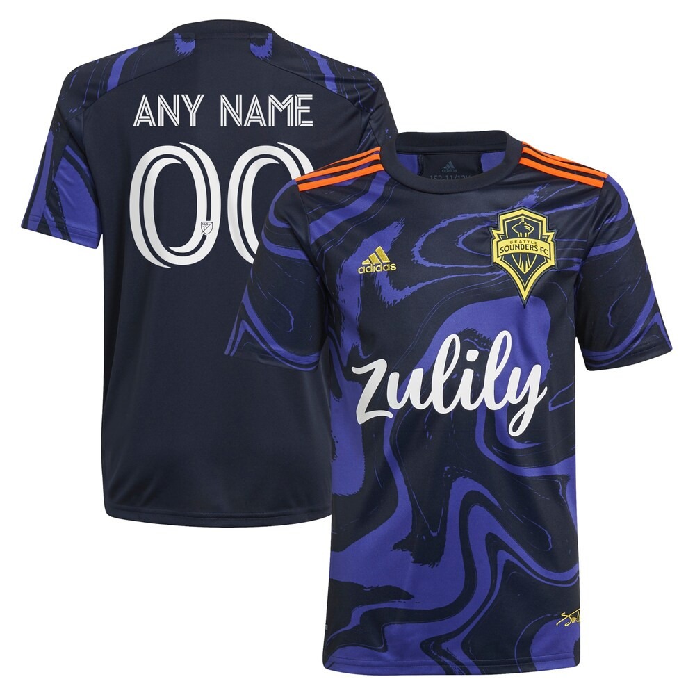 Seattle Sounders FC 2021 The Jimi Hendrix Kit Purple Custom Jersey - Print