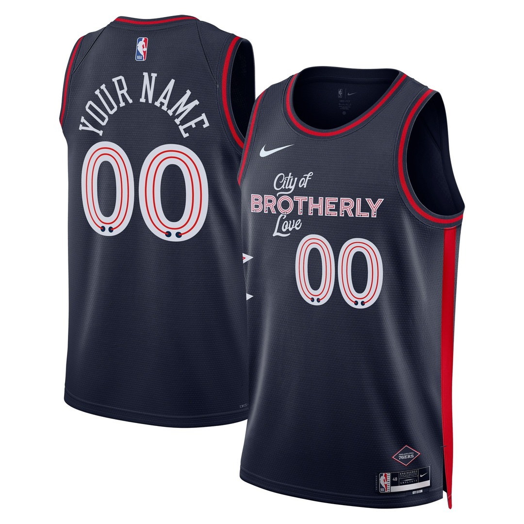Philadelphia 76ers 2023-24 Swingman City Edition Custom Jersey - All Stitched