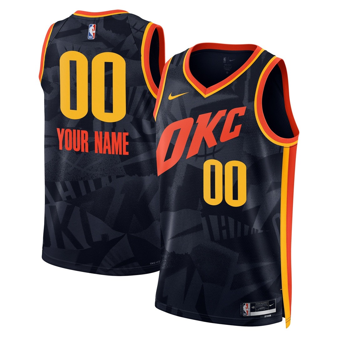 Oklahoma City Thunder 2023-24 Swingman City Edition Custom Jersey - All Stitched