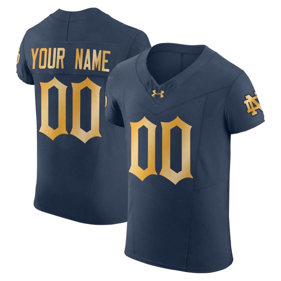 Notre Dame Fighting Irish Football Elite Custom Jersey - All Stitched