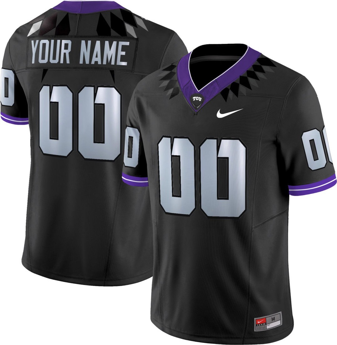 TCU Horned Frogs Football Black F.U.S.E. Limited Custom Jersey - All Stitched