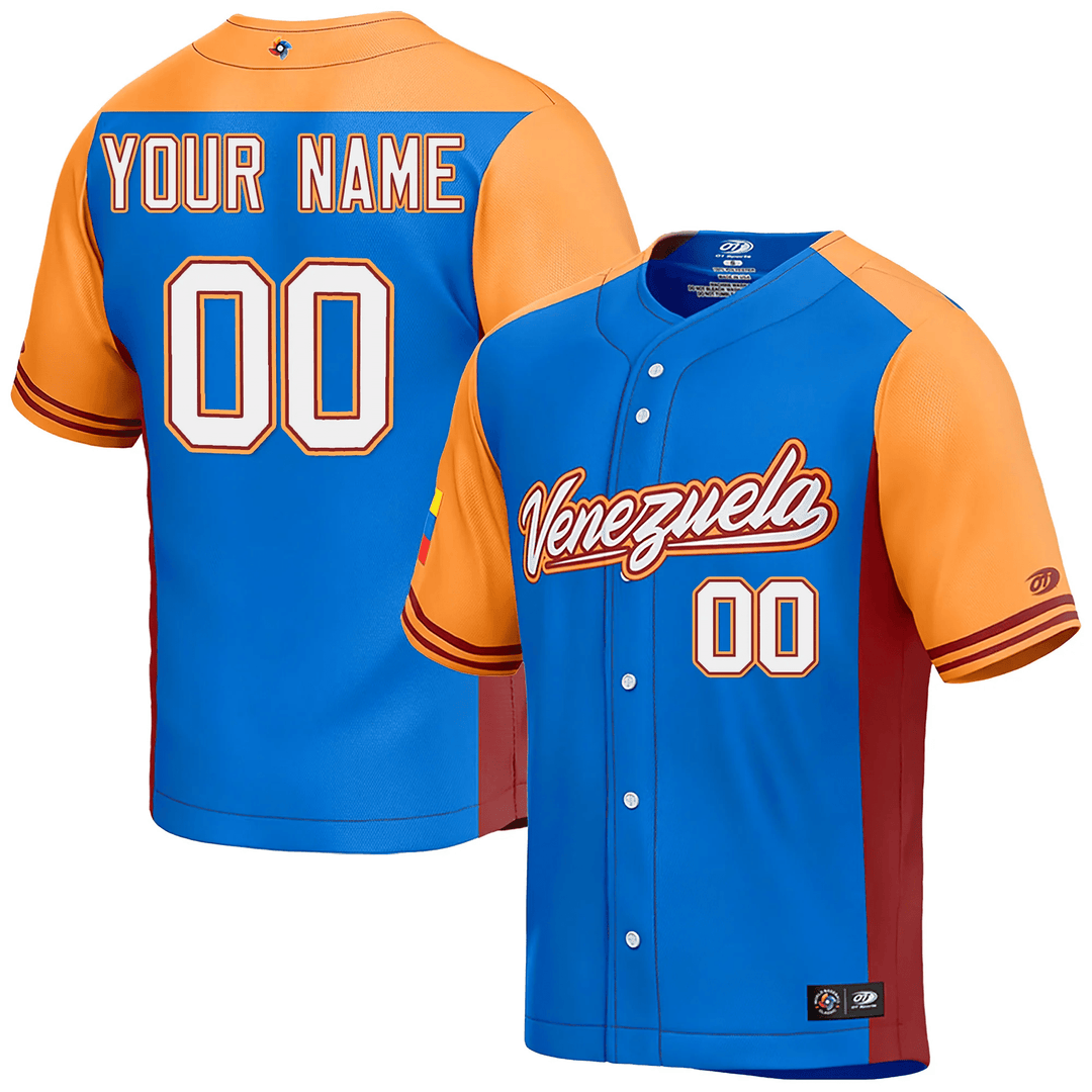 Venezuela 2023 World Baseball Classic Custom Jersey Royal - All Stitched