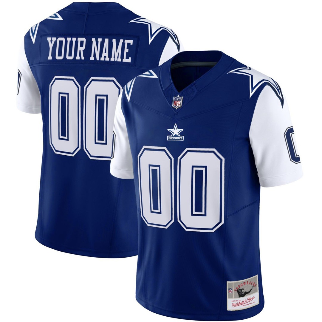 Dallas Cowboys 1995 Throwback Football Custom Jersey - All Stitched