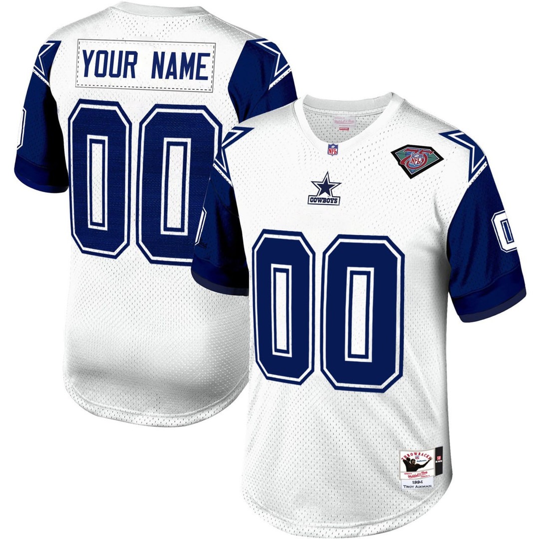 Dallas Cowboys 1994 Custom Jersey - All Stitched