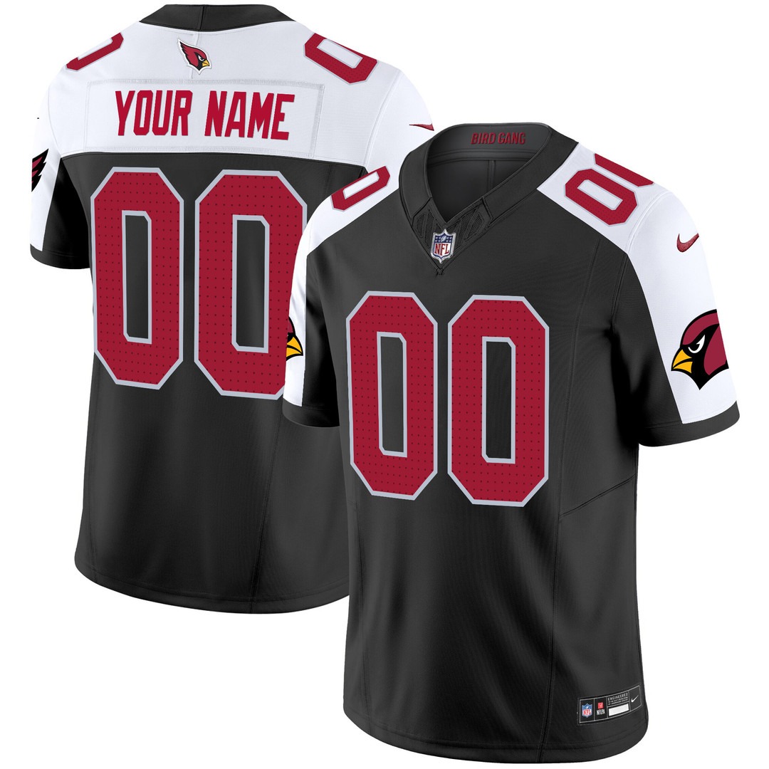 Arizona Cardinals Custom Nike Black Alternate 2024 F.U.S.E. Vapor Limited Stitched NFL Jersey