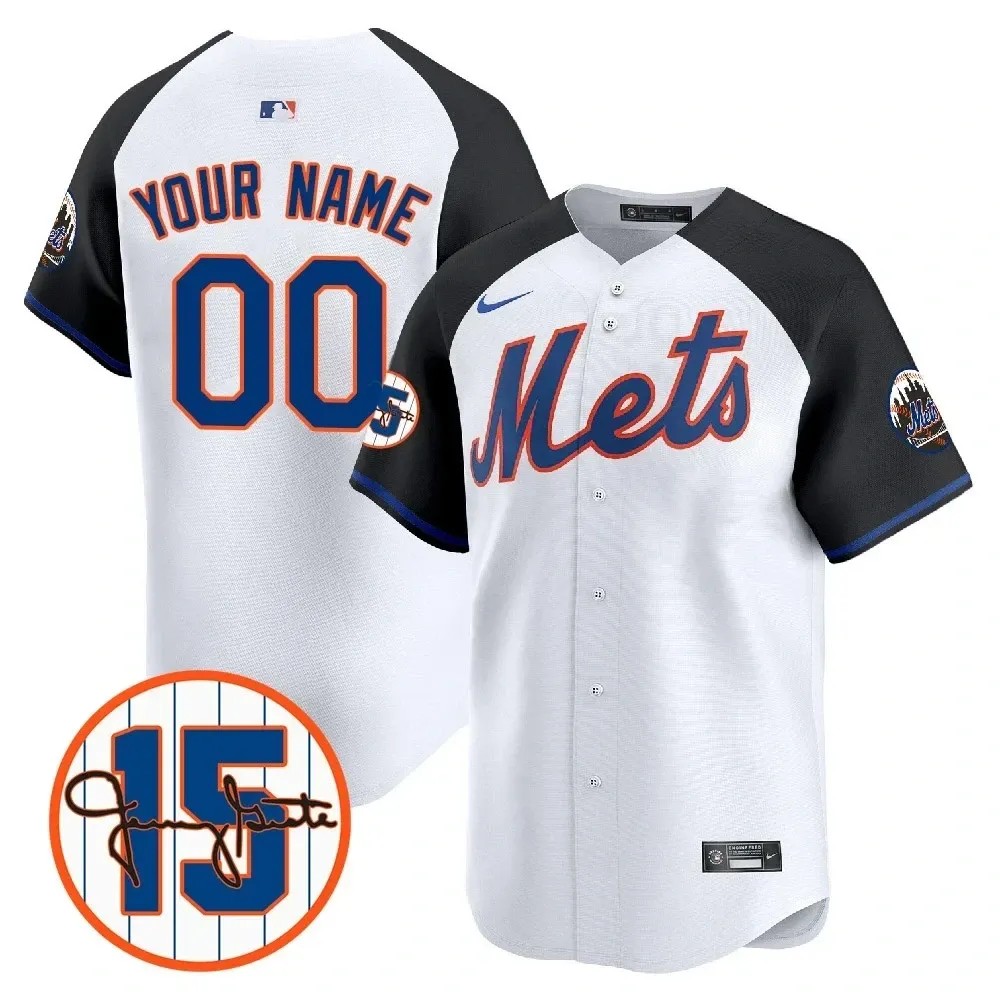 New York Mets Custom Alternate Jerry Grote Patch Vapor Premier Limited Stitched Jersey