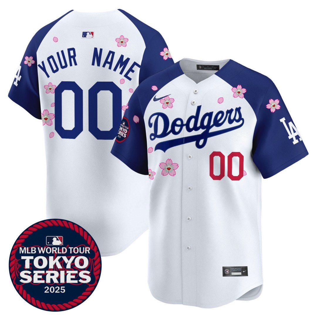 Dodgers Tokyo Series 2025 Vapor Premier Limited Custom Jersey Alternate - Stitched
