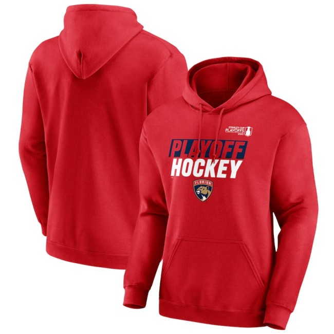 Men's Florida Panthers Red 2025 Stanley Cup Playoffs Breakout Pullover Hoodie