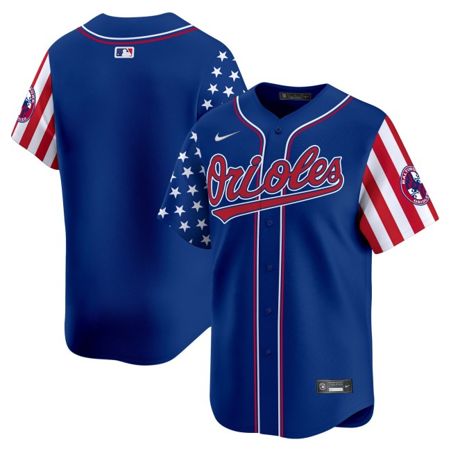 Baltimore Orioles Active Player Custom Royal 2025 Independence Day Limited Stitched Baseball Jersey