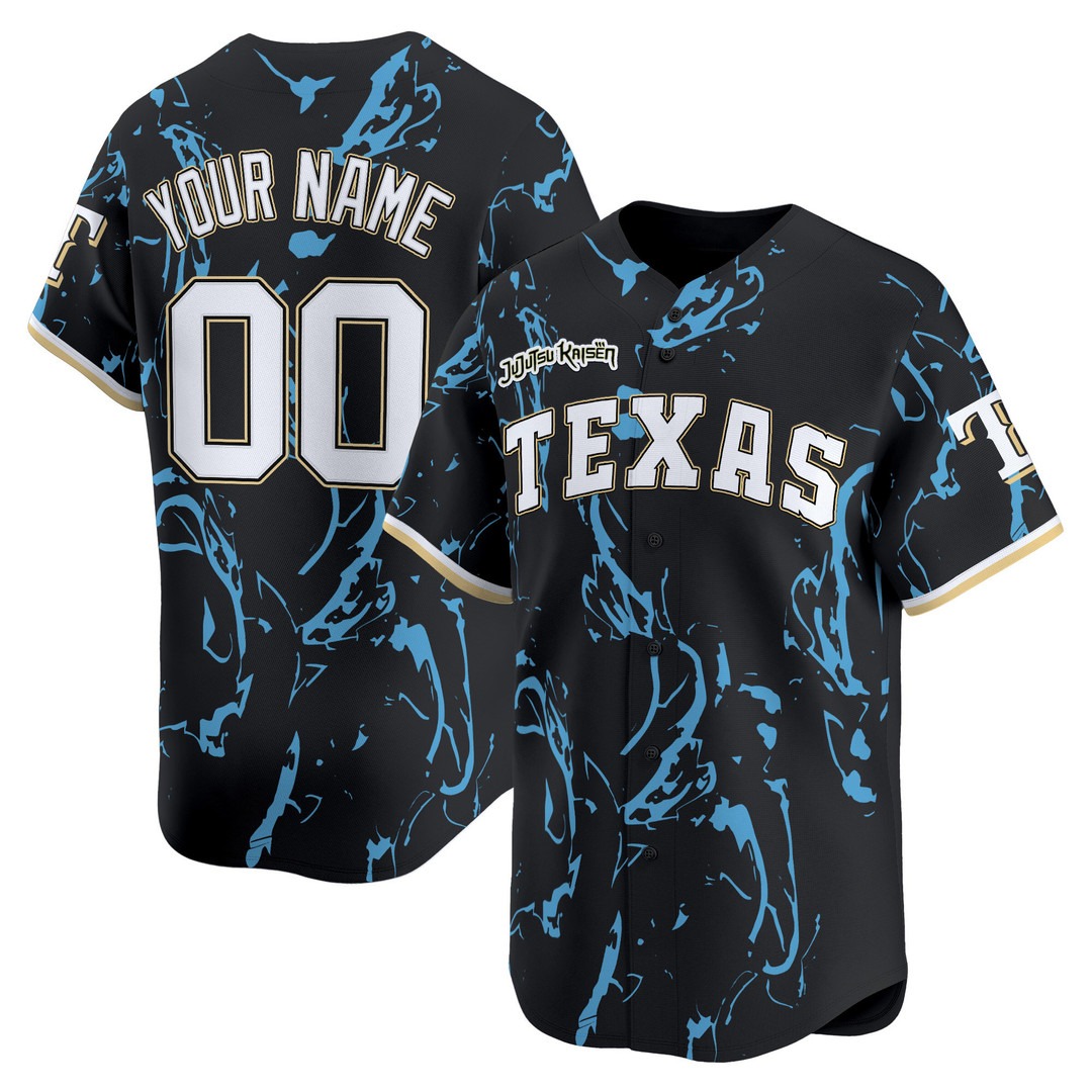 Texas Rangers X 'Jujutsu Kaisen' Active Player Custom Vapor Premier Limited Stitched Baseball Jersey