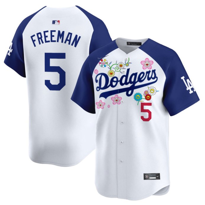Men's Freddie Freeman Jersey #5 Dodgers x Takashi Murakami 2025 Vapor Limited Stitched Alternate
