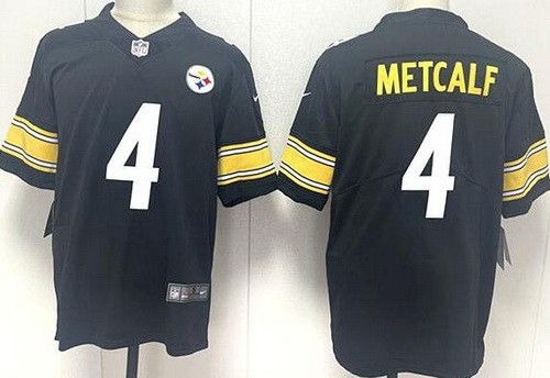Men's Pittsburgh Steelers #4 DK Metcalf Limited Black Vapor Jersey