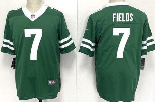 Men's New York Jets #7 Justin Fields Limited Green Vapor Jersey