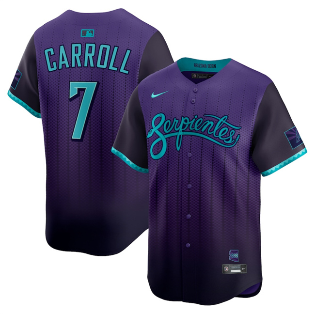 Arizona Diamondbacks ACTIVE PLAYER Custom Purple 2025 City Connect Limited Stitched Baseball Jersey