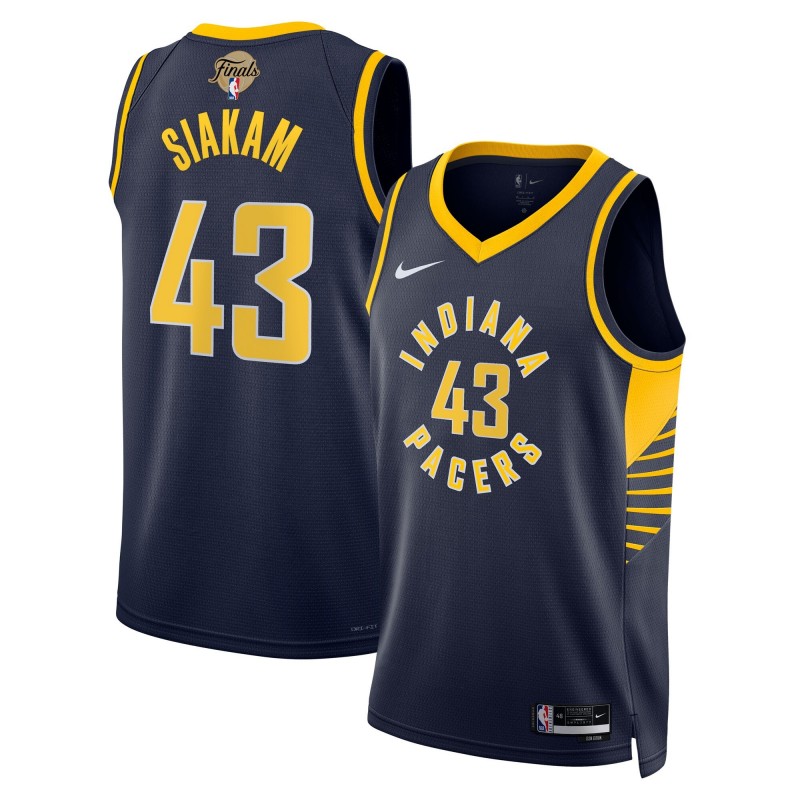 Unisex Indiana Pacers #43 Pascal Siakam Nike Navy 2025 NBA Finals Swingman Jersey - Icon Edition