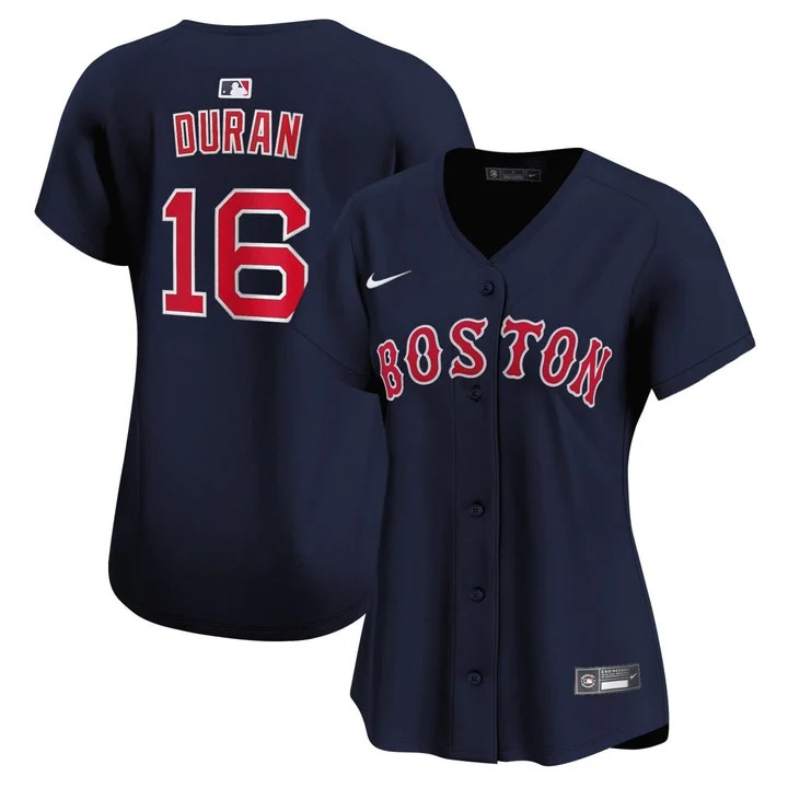 Women's Boston Red Sox #16 Jarren Duran Navy Limited Stitched Baseball Jersey