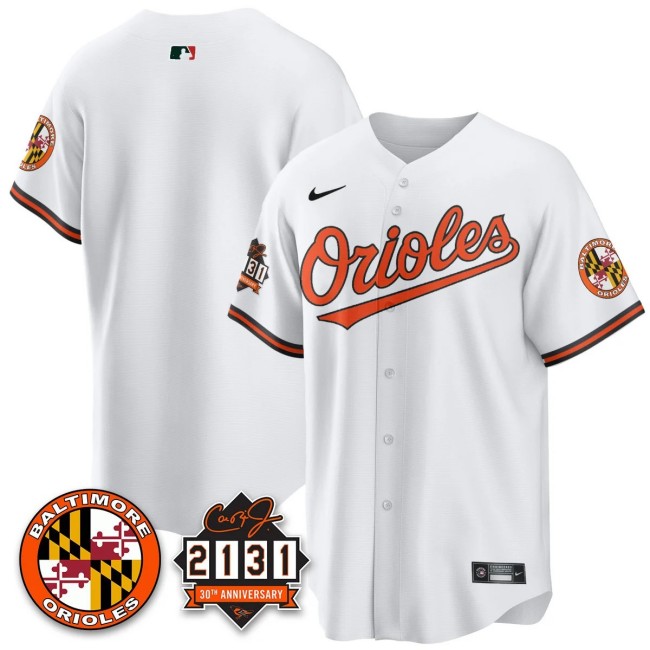Men's Baltimore Orioles Nike '30th of 2131 Limited MLB Baseball Jersey White